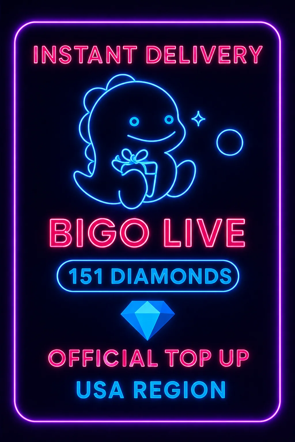 بیگۆ لایڤ - 151 Diamonds (Top-Up) (US) · Bigo Live