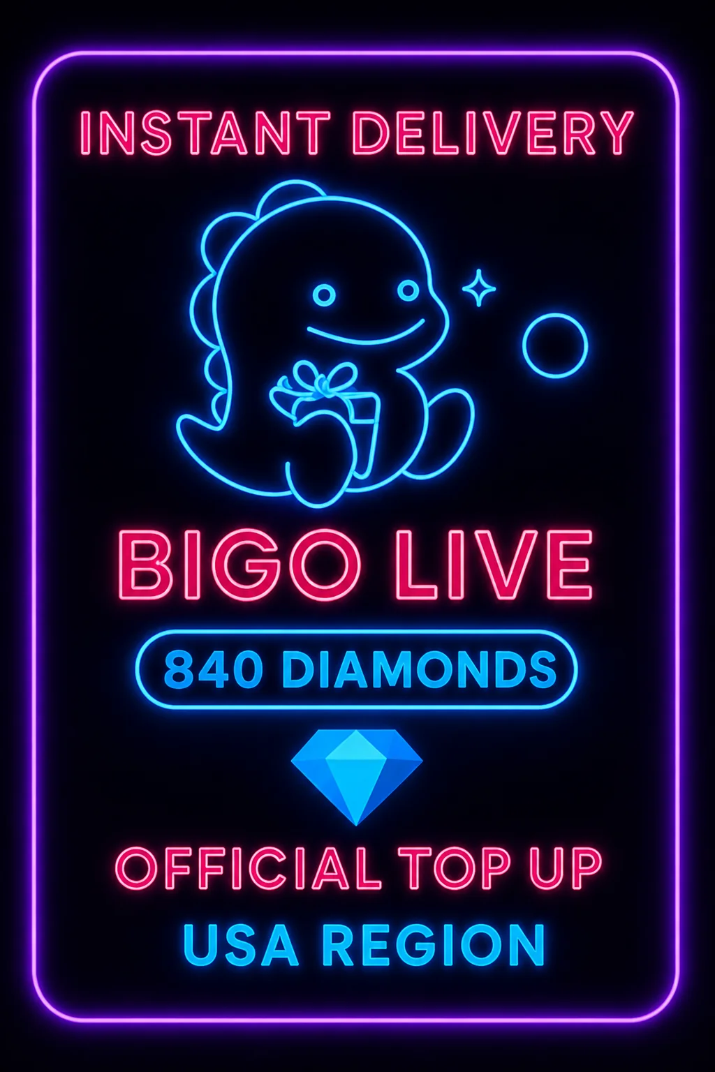 بیگۆ لایڤ - 840 Diamonds (Top-Up) · Bigo Live