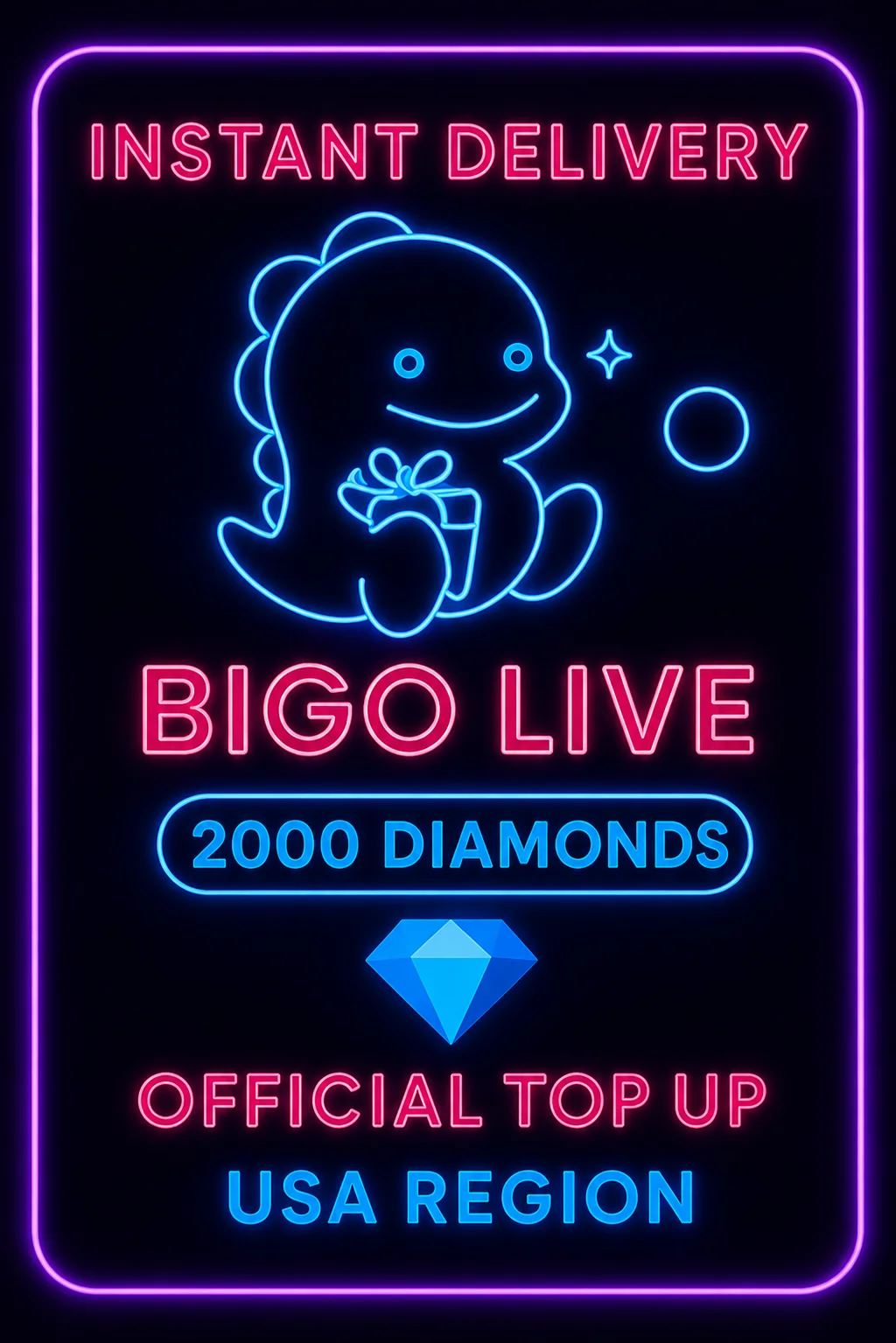 بیگۆ لایڤ - 2000 Diamonds (Top-Up) · Bigo Live