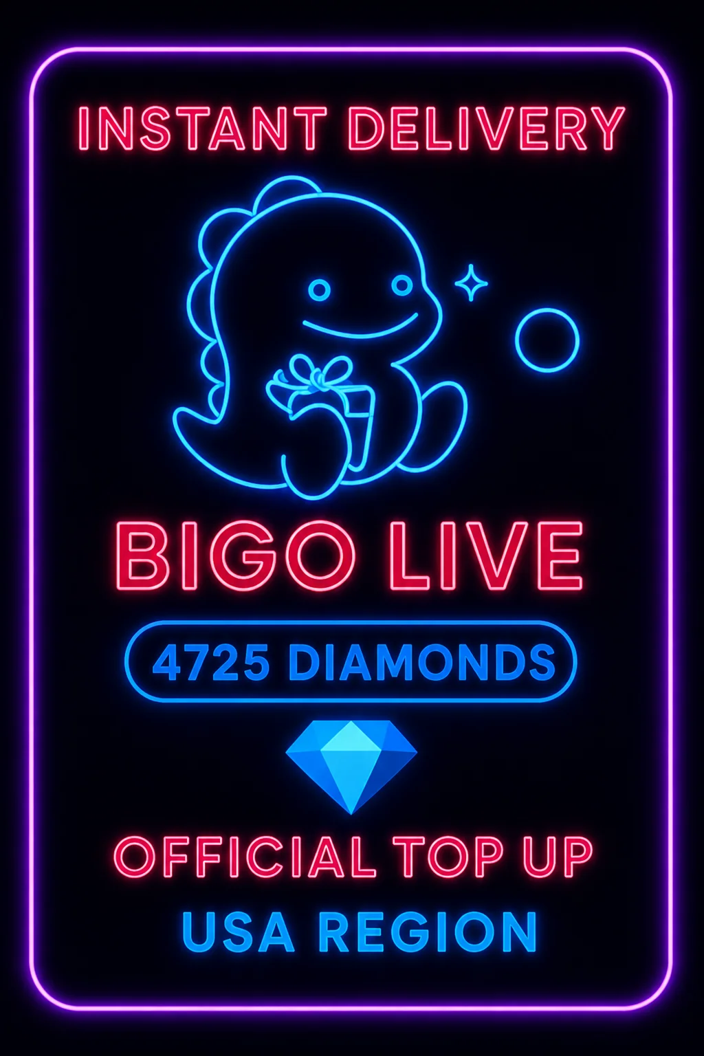 بیگۆ لایڤ - 4725 Diamonds (Top-Up) · Bigo Live