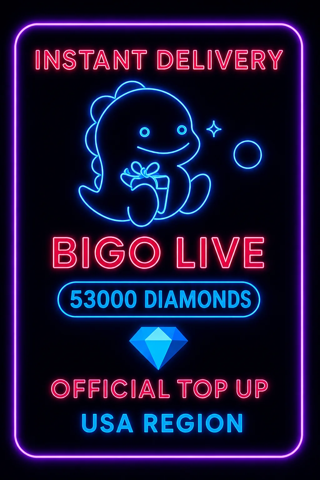 بيجو لايف - 53000 Diamonds (Top-Up) · Bigo Live