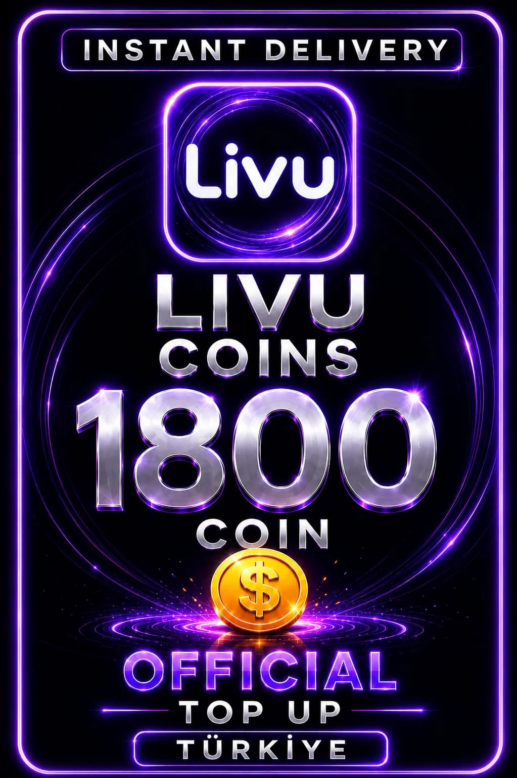 LivU - 1800 Coins Top Up (Turkey)