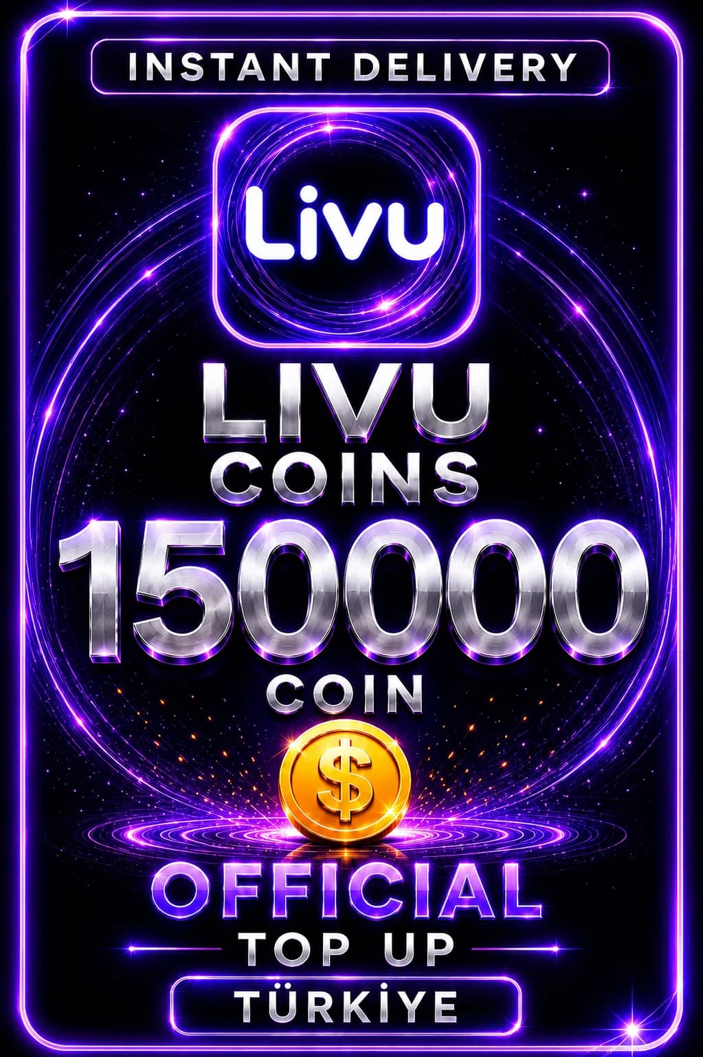LivU - 150000 Coins Top Up (Turkey)