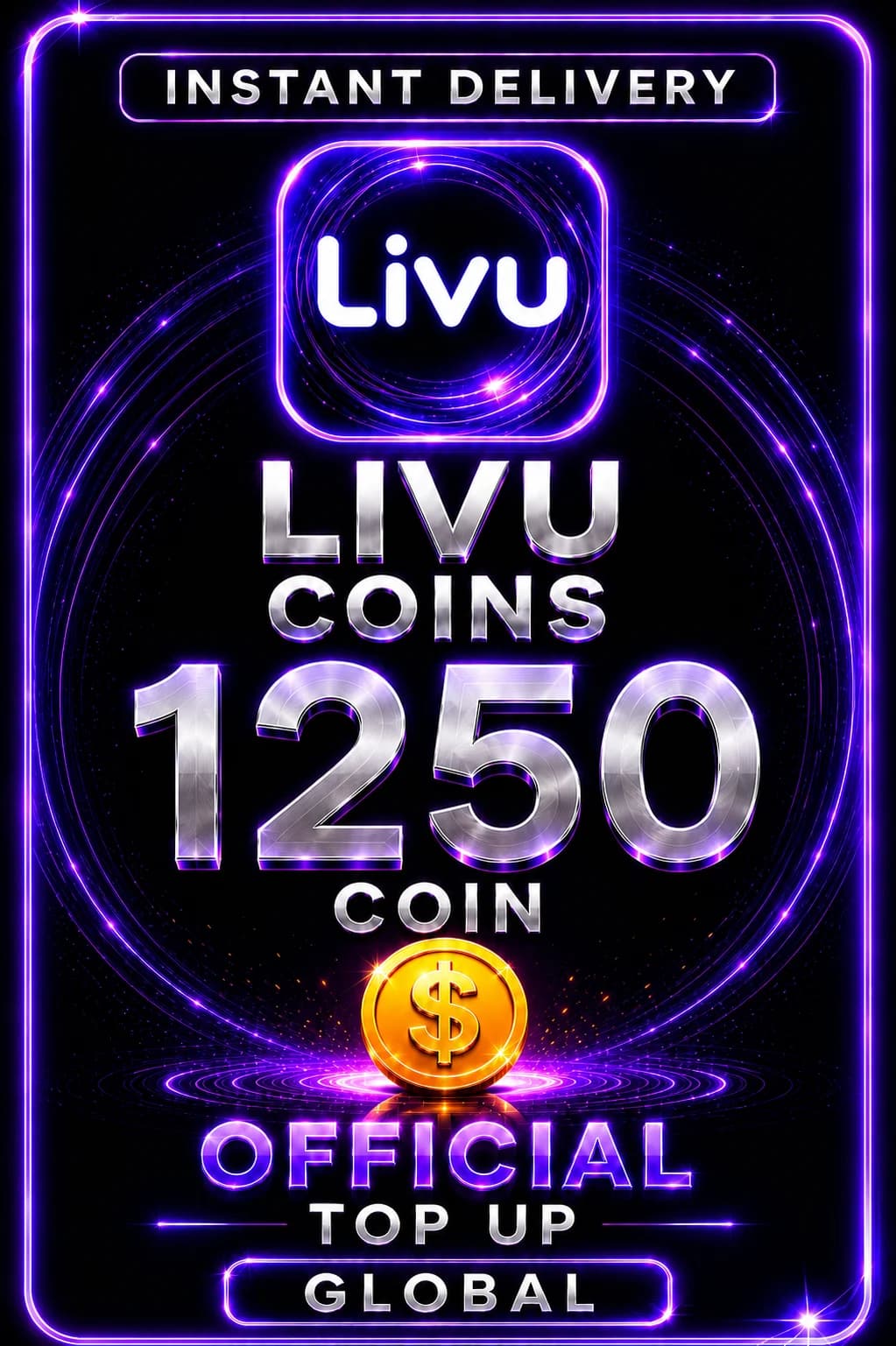 LivU - 1250 Coins Top Up (Global)