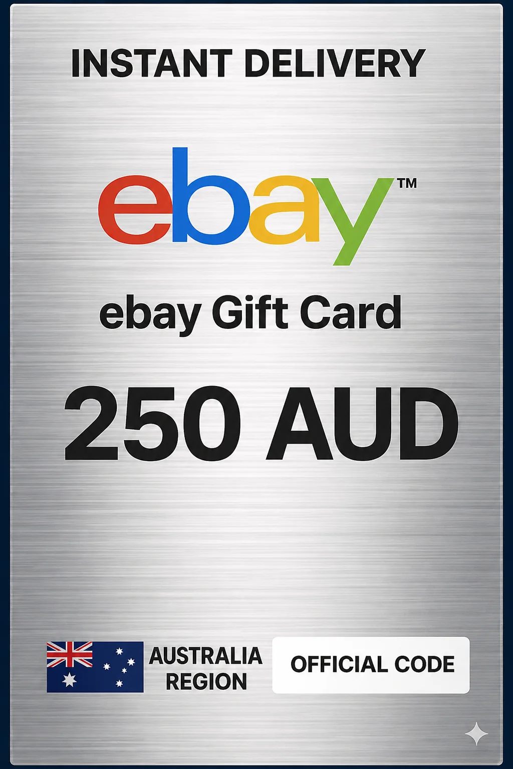 إي باي Gift Card 250 AUD · eBay