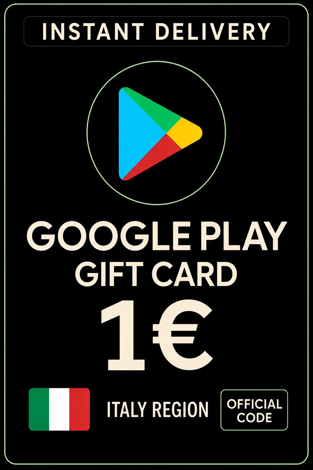 Google Play Gift Card - Italy 1 € IT