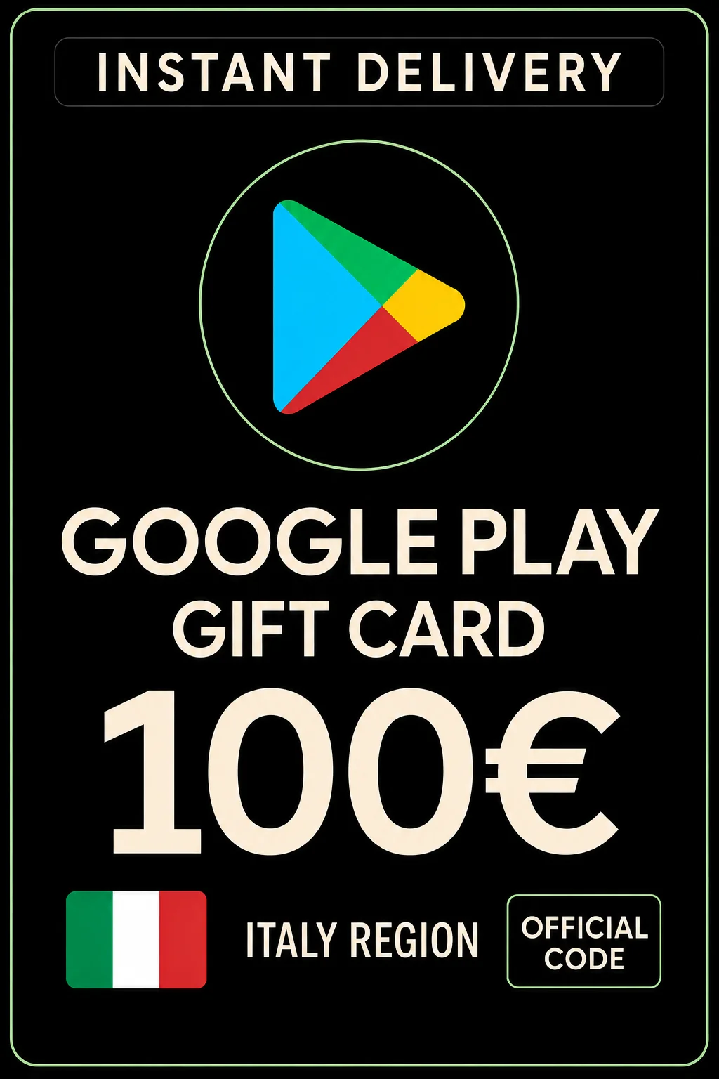 Google Play Gift Card - Italy 100 € IT