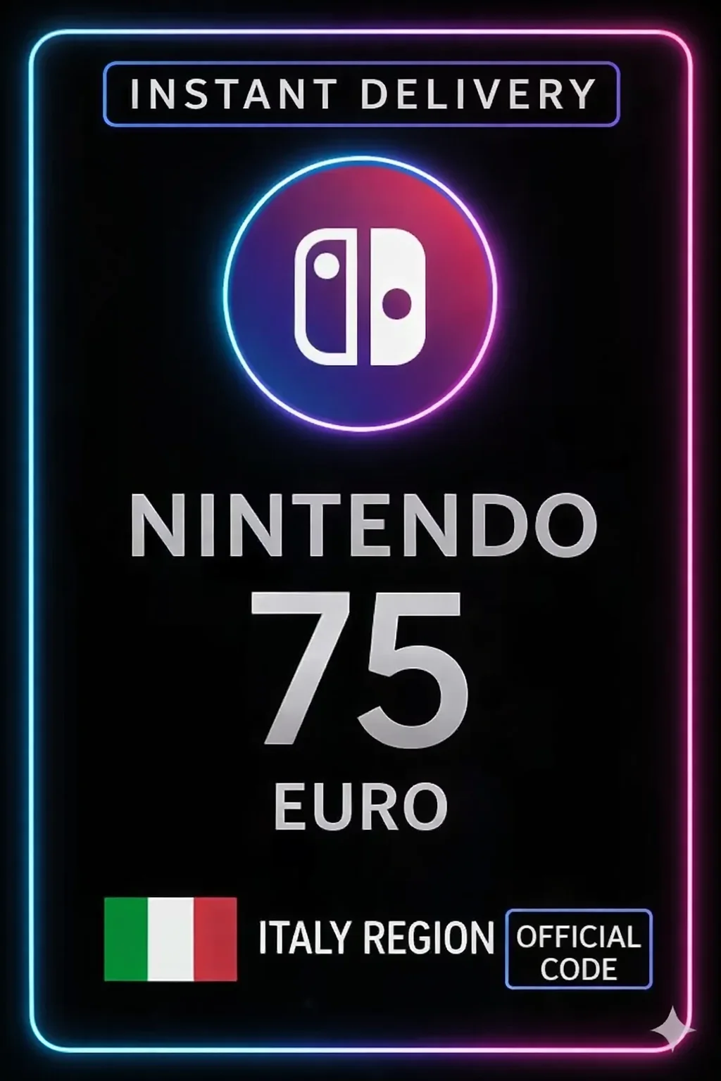 نينتندو إي شوب Card - 75€ (Italy) · Nintendo eShop