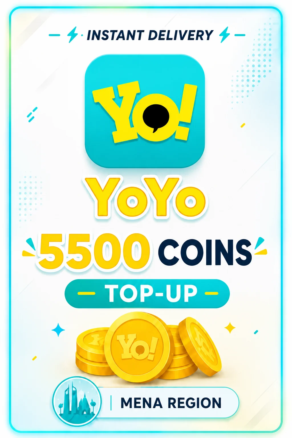 YoYo - 5500 Coins Top-Up (MENA)