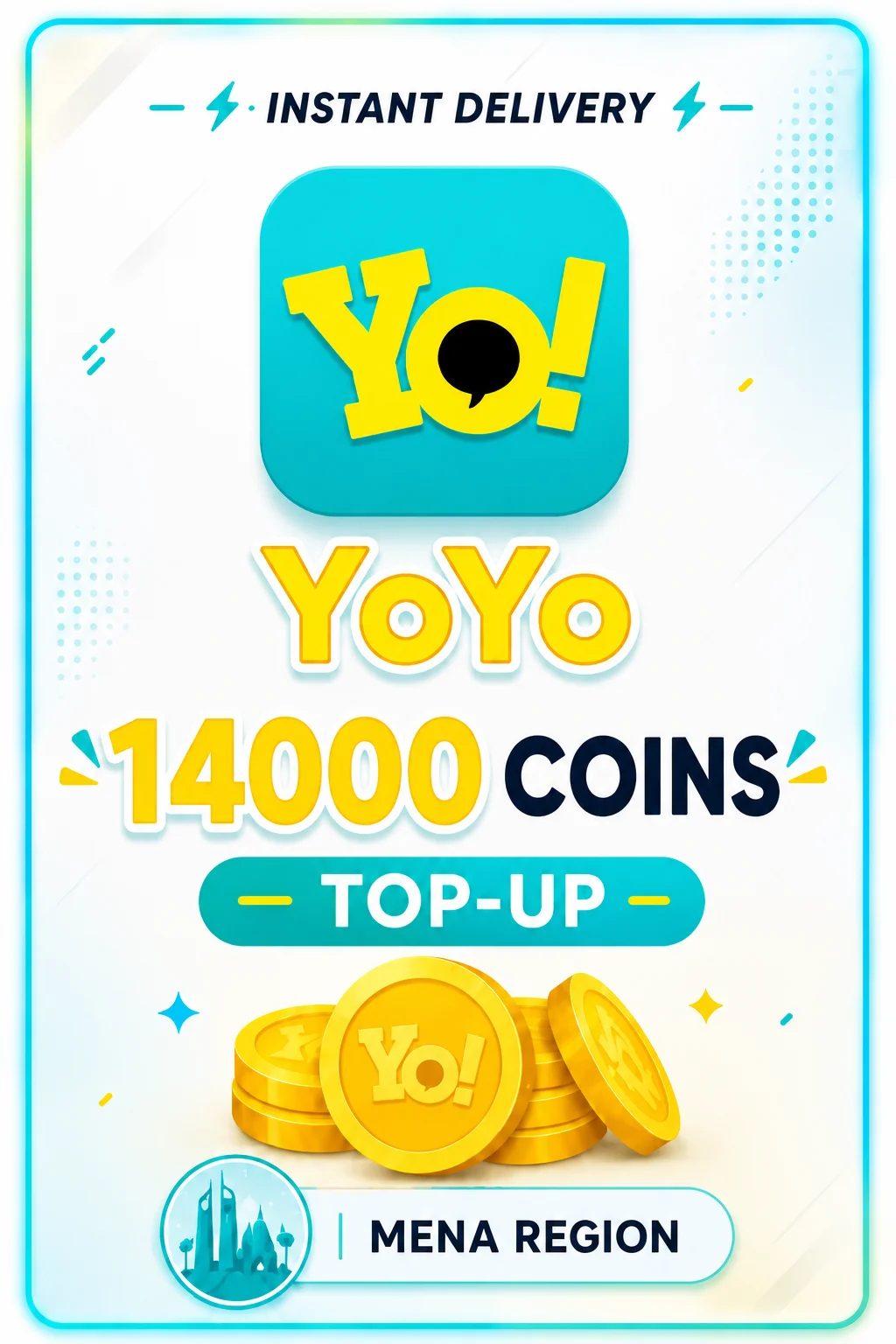 YoYo - 14000 Coins Top-Up (MENA)